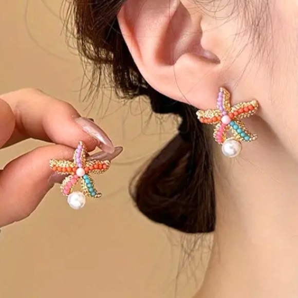 ✨Zara Asteria Starfish Earrings - Picture 2 of 7